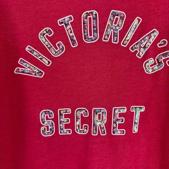 Victoria's Secret Pink Silver Sequin Bling Full Zip Hoodie Sweater Size Medium - Picture 14 of 16